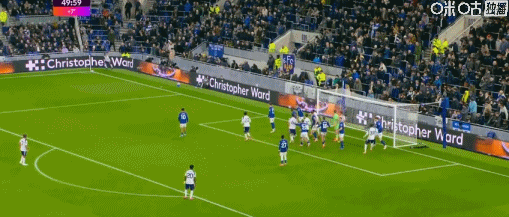 第45分鐘和第6分鐘 熱刺角球機(jī)會 范德文頭球梅開二度 熱刺2-0埃弗頓