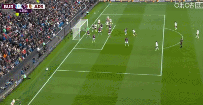 半場結(jié)束：阿森納2-0伯恩利 杰克·賴希進(jìn)球 賴斯進(jìn)球