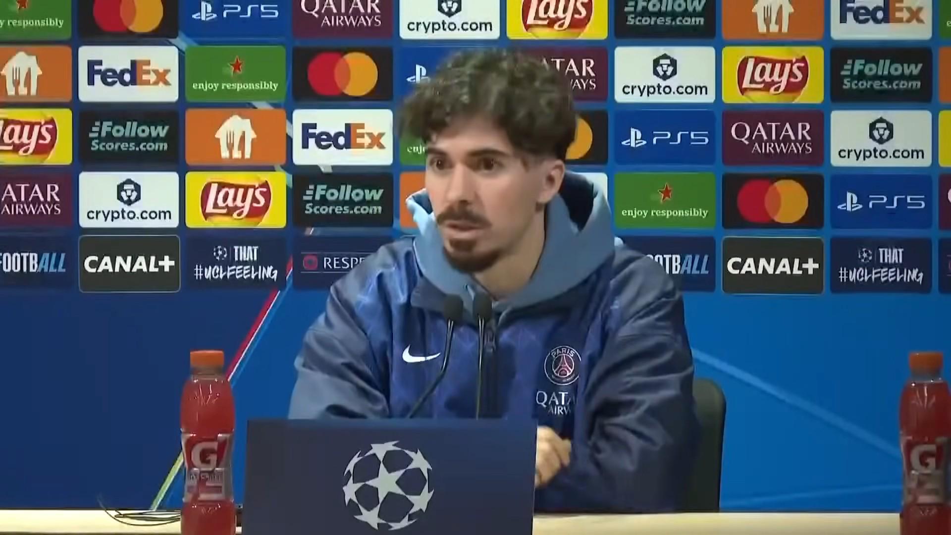 維蒂尼亞：對陣拜仁的比賽將會非常激烈；凱恩的進球統(tǒng)計太夸張