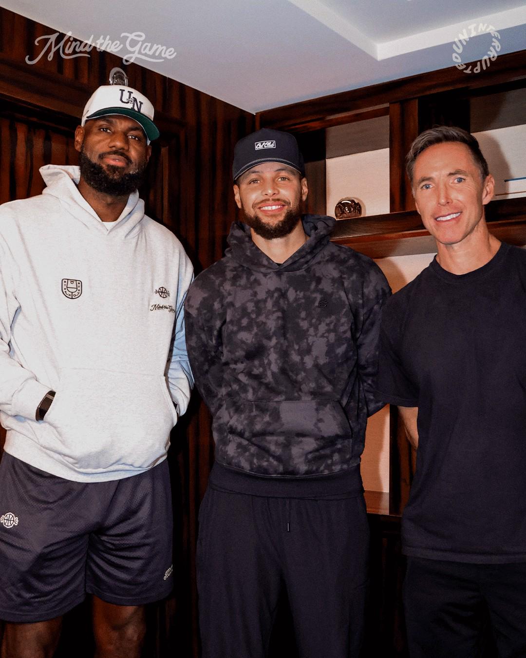 官方：庫里將做客詹姆斯和納什的播客；三人一起喝軒尼詩