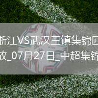 07月27日中超第18輪浙江vs武漢三鎮(zhèn)片段