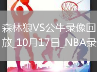2025年10月17日NBA季前賽森林狼vs公牛
